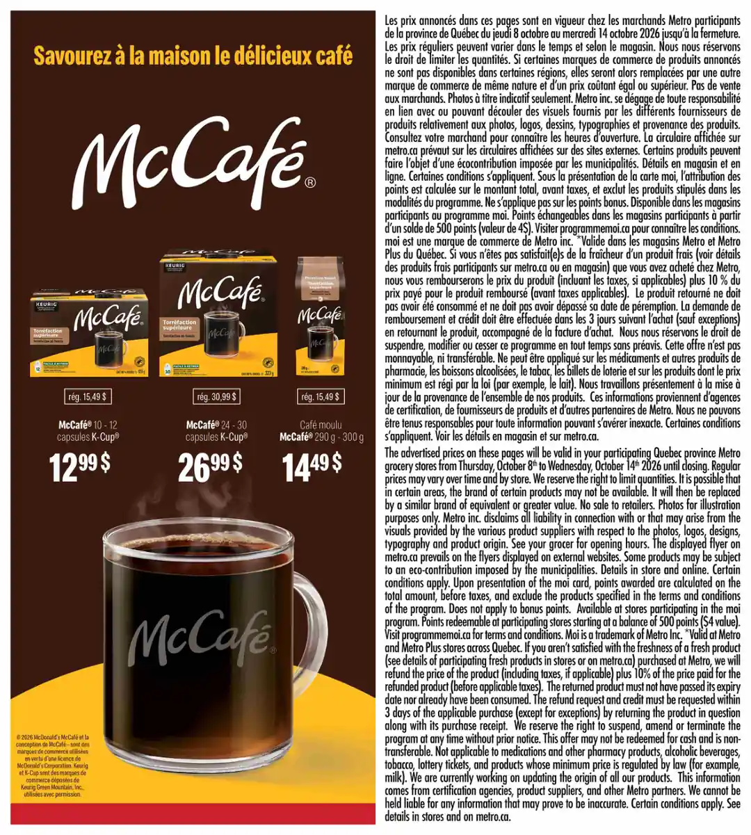 Circulaire Metro du 8 octobre au 14 octobre 2026 - Page 23